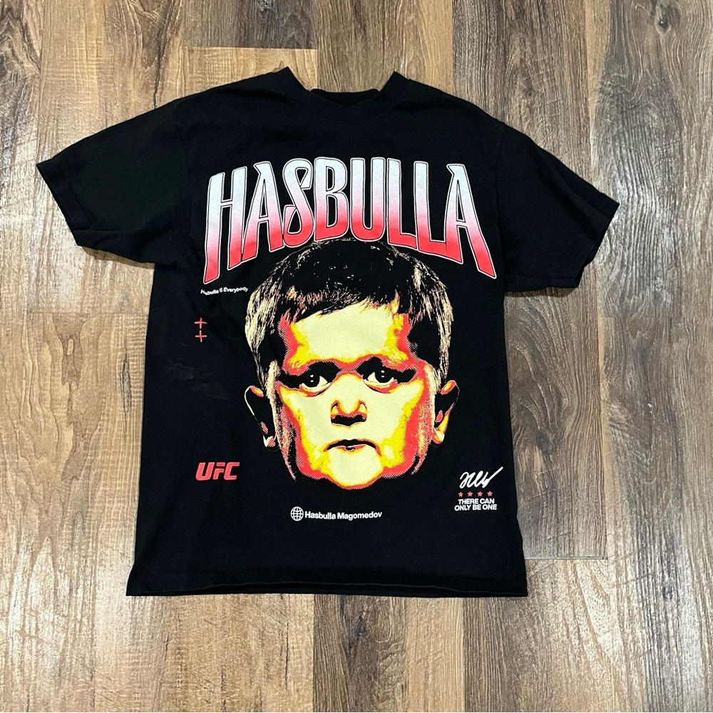 UFC Hasbulla VS Everybody “There Can Be Only One” Graphic Black T-Shirt SIZE M